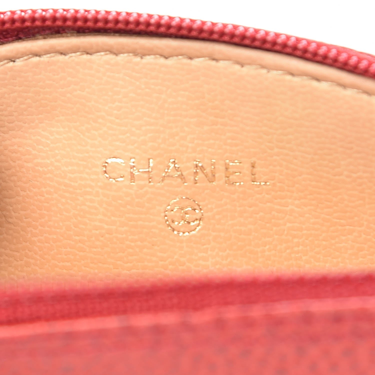 Chanel Caviar CC Coin Purse Red 5 of 9