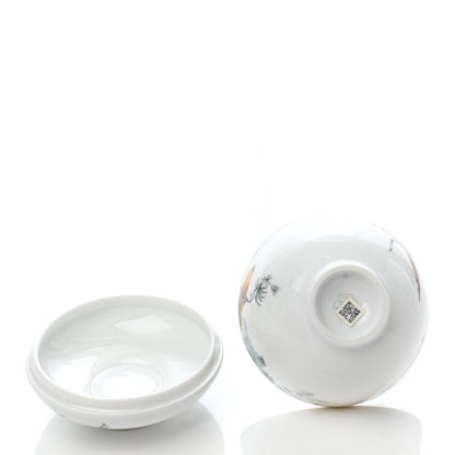 Hermes Porcelain Carnets d'Equateur Sugar Bowl 12 of 14