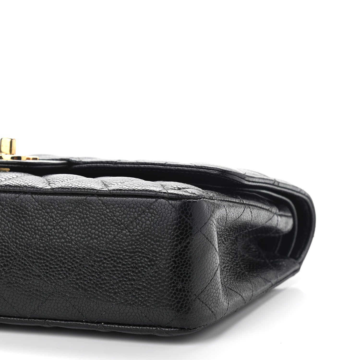 Chanel Caviar Quilted Medium Double Flap Black 10 of 12