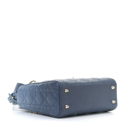 Christian Dior Lambskin Cannage Gradient Small My ABCDior Lady Dior Indigo Blue 5 of 12