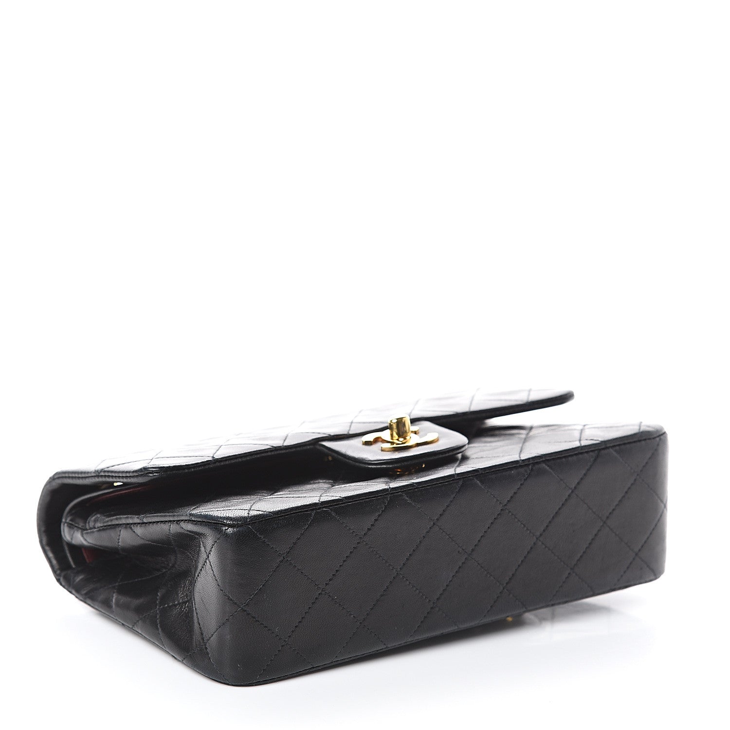 Chanel Lambskin Quilted Small Double Flap Black 3 of 10