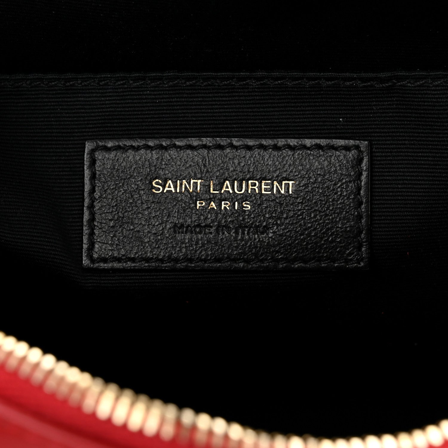 Saint Laurent Calfskin Matelasse Monogram Lou Camera Bag Opyum Red 6 of 14