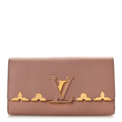 Louis Vuitton Taurillon Embellished Capucines Long Wallet Magnolia 1 of 9