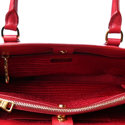 Prada Saffiano Lux Medium Tote Fuoco 4 of 9