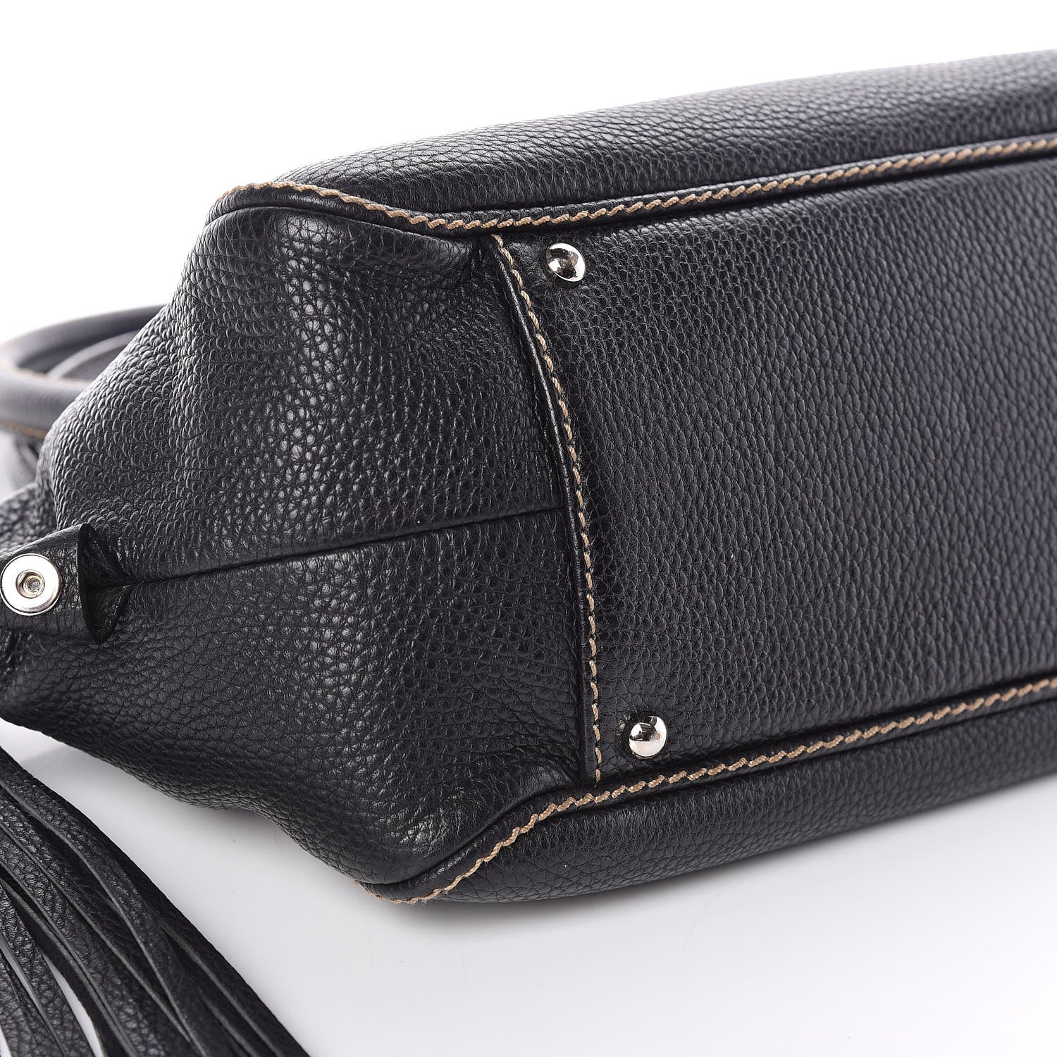 Chanel Calfskin Tassel Bowler Black 5 of 10