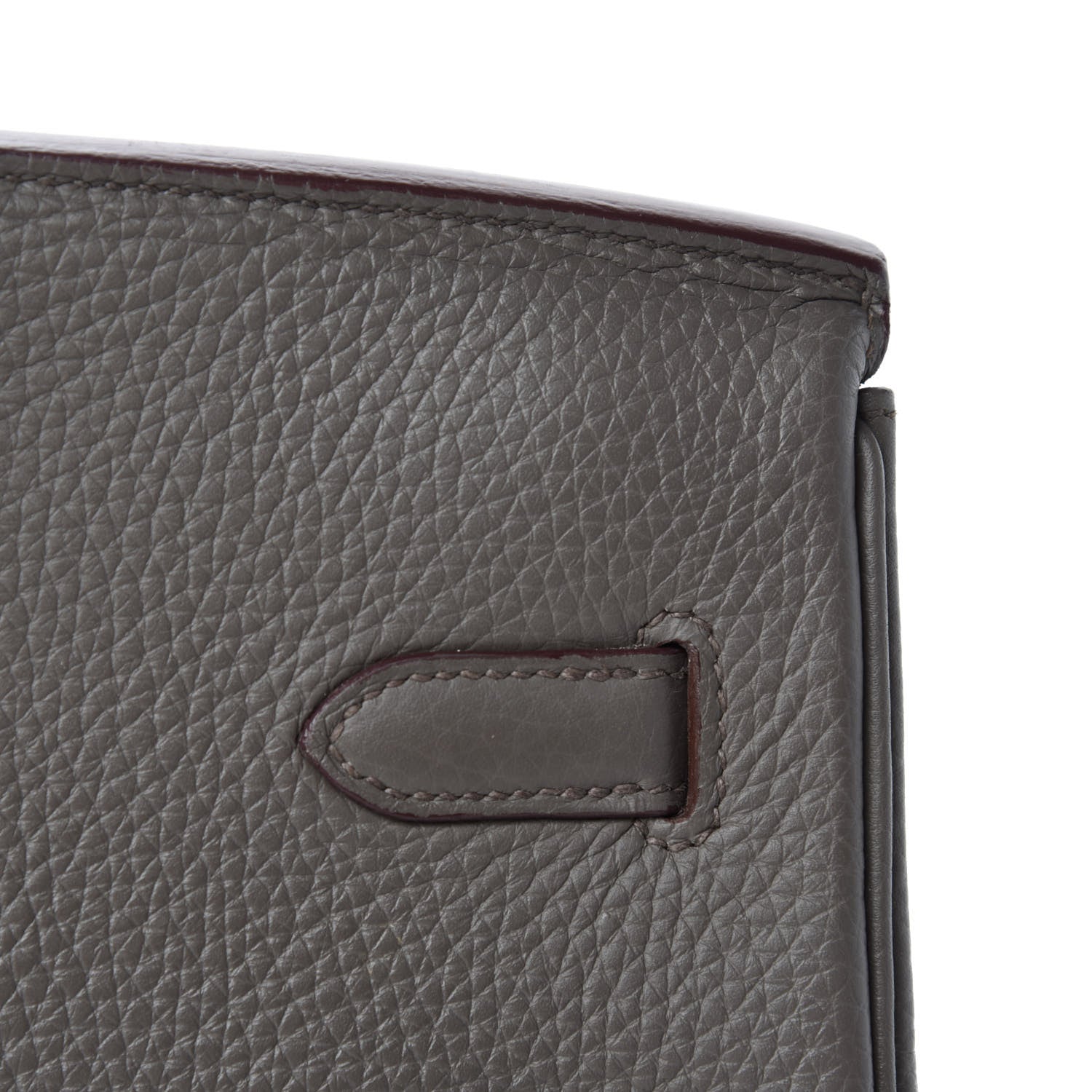 Hermes Taurillon Clemence Birkin 35 Etain 9 of 34