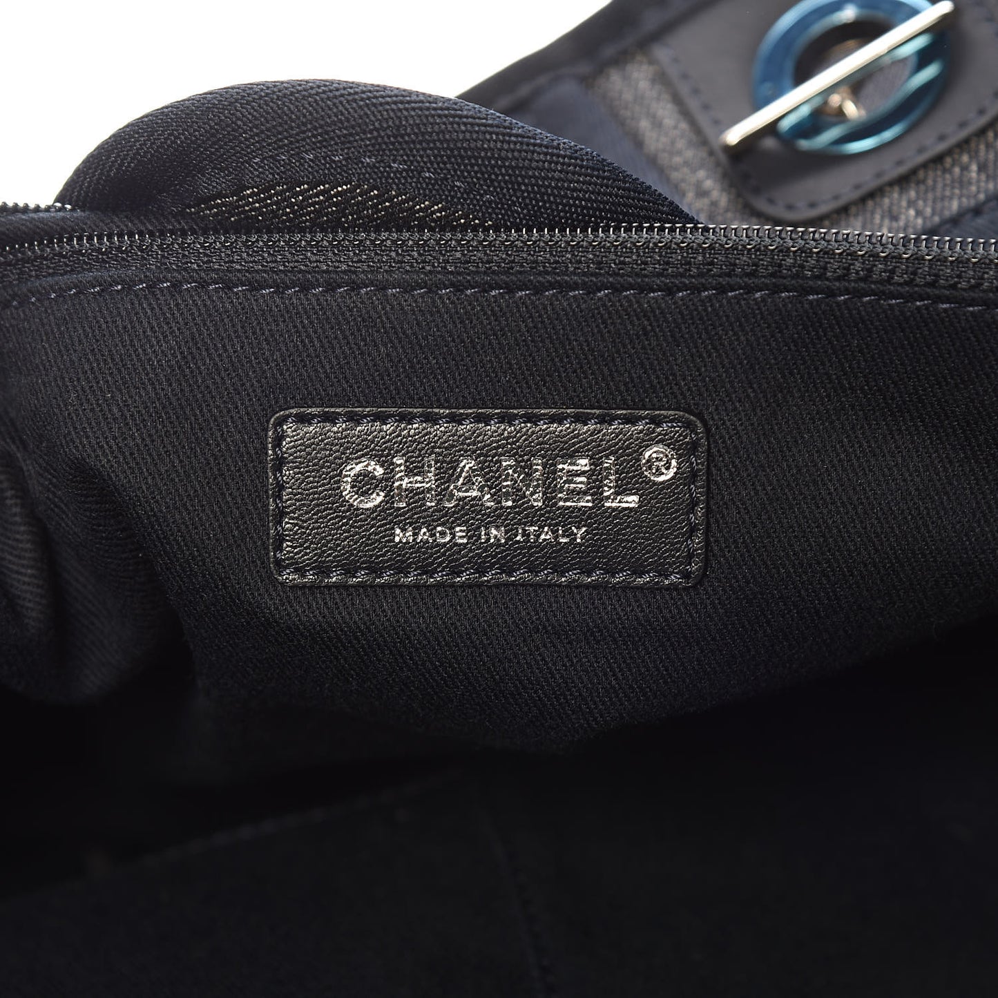 Denim Large Deauville Tote Dark Blue