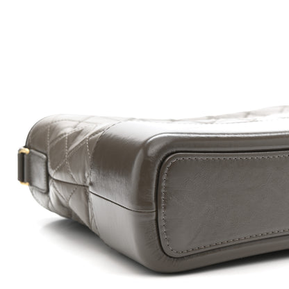 Chanel Aged Calfskin Quilted Medium Gabrielle Hobo Grey 9 of 10
