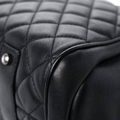 Chanel Lambskin Quilted Shopping Tote Black 9 of 14