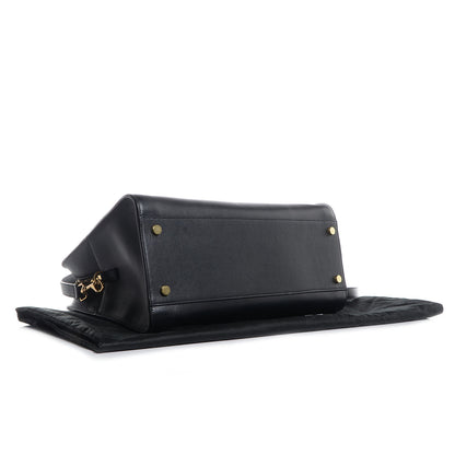 Saint Laurent Smooth Calfskin Medium Monogram Cabas Black 4 of 10
