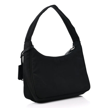 Prada Tessuto Nylon Mini Re-Edition 2000 Bag Black 3 of 11