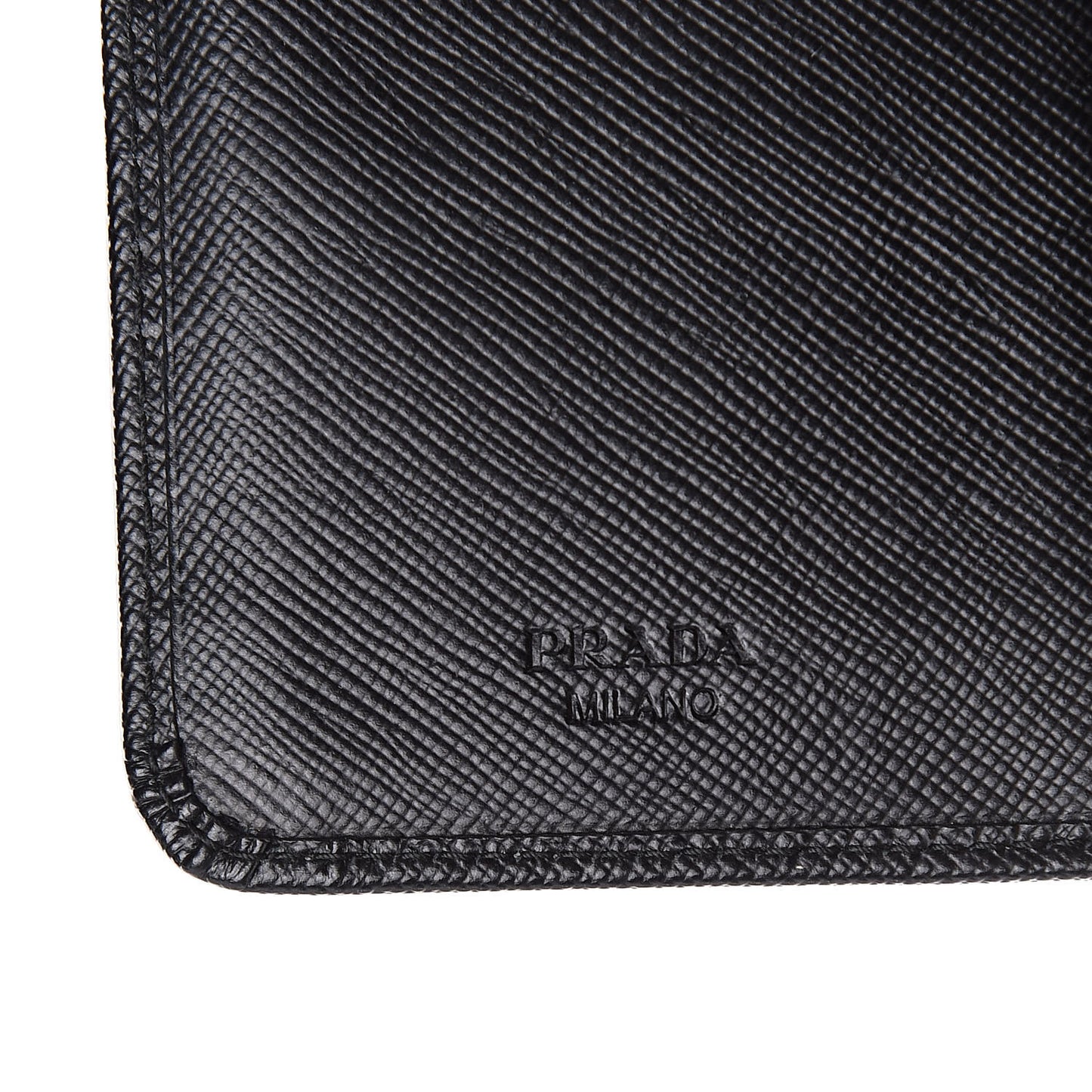 Saffiano Metal Compact Wallet Black