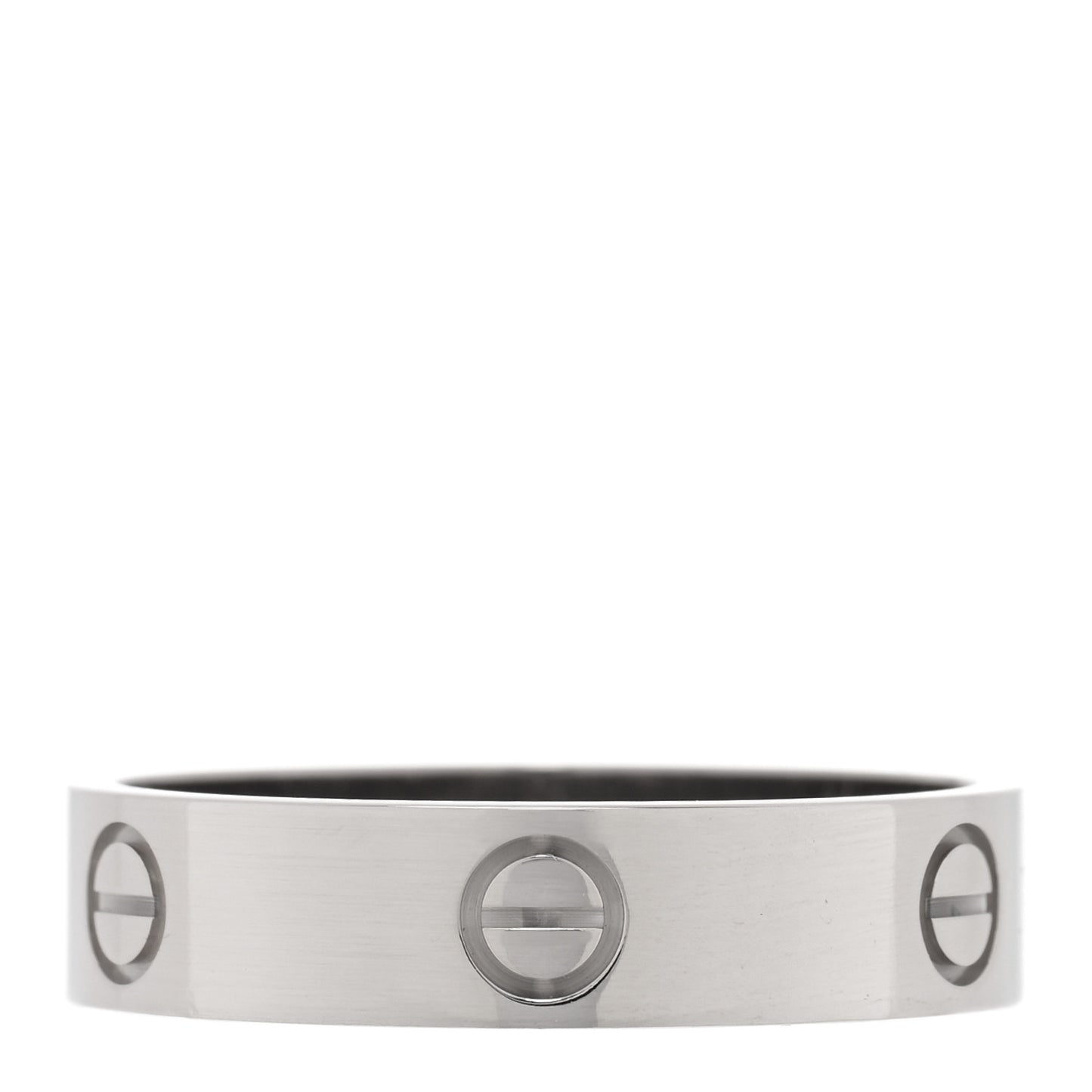 18K White Gold 5.5mm LOVE Ring 66 11.5