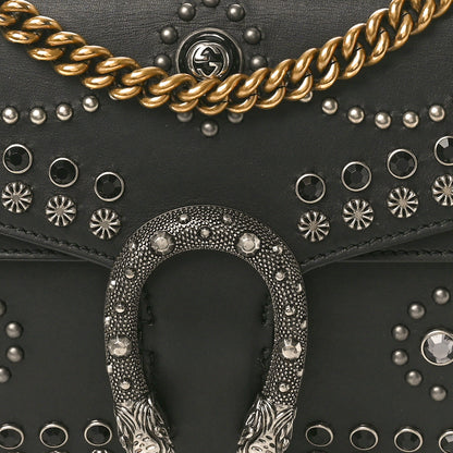 Gucci Calfskin Studded Small Dionysus Shoulder Bag Black 8 of 10