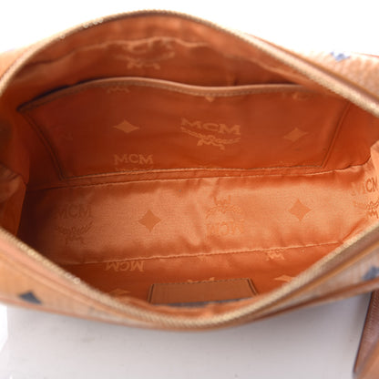MCM Visetos Medium Heritage Line Camera Crossbody Bag Cognac 5 of 13