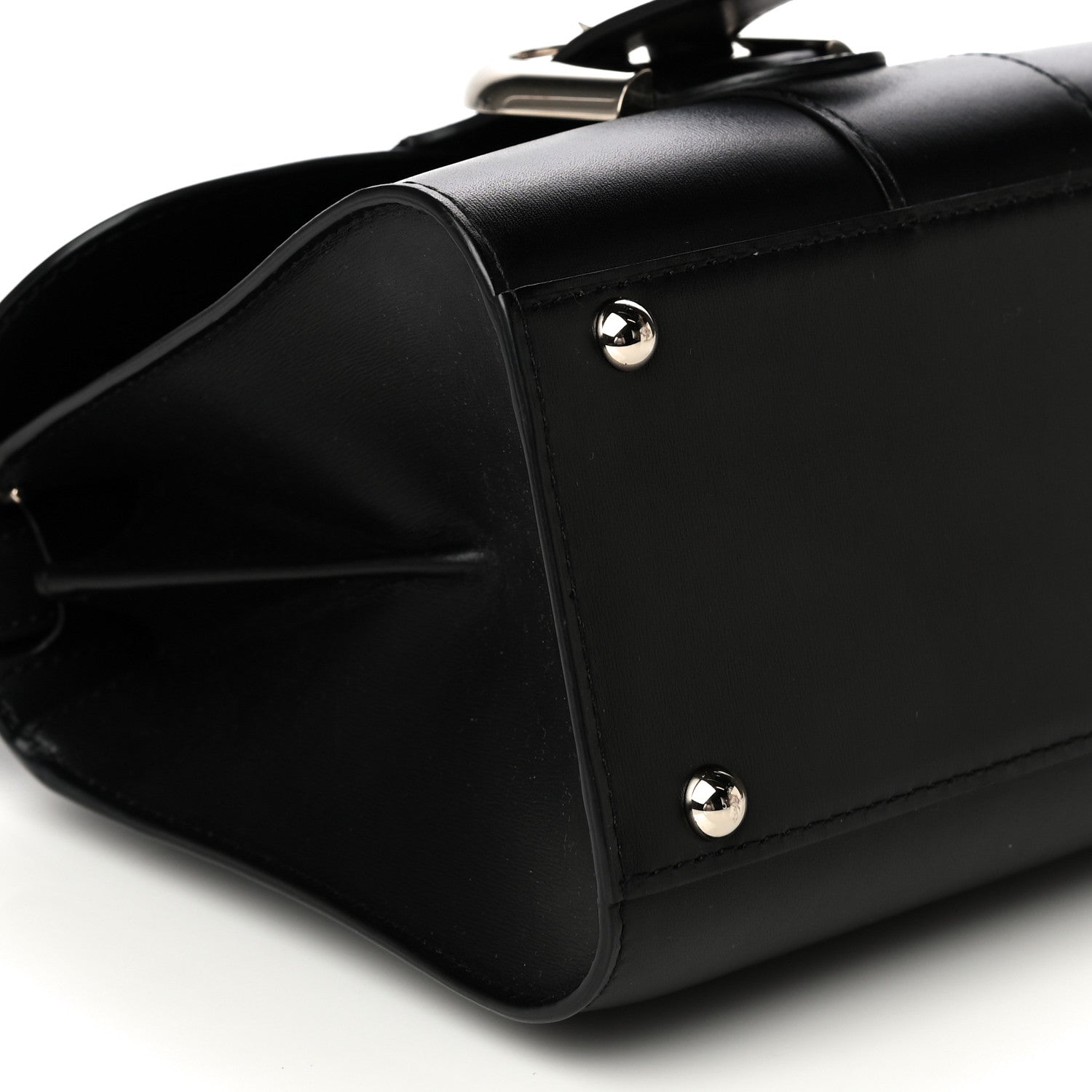Delvaux Box Calfskin Mini Brillant Satchel Black 8 of 9