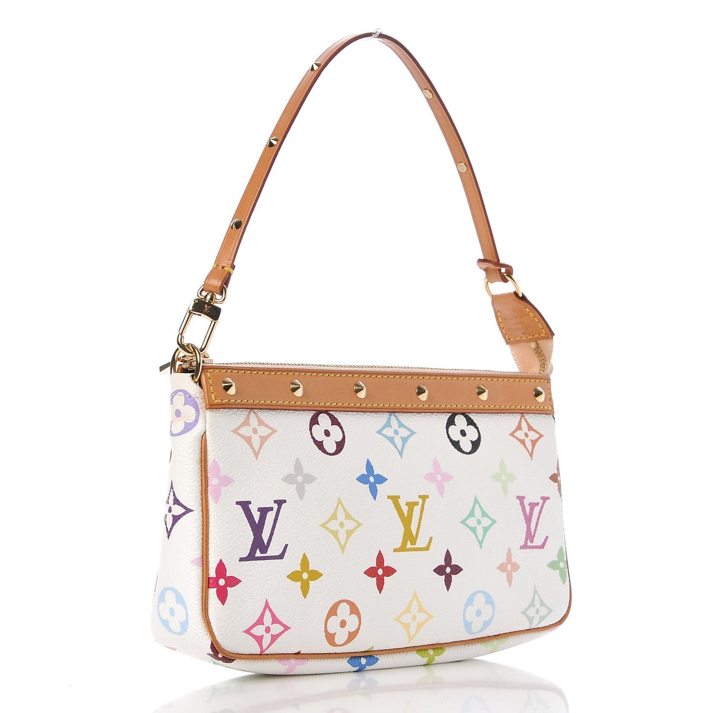 Monogram Multicolor Pochette Accessories White