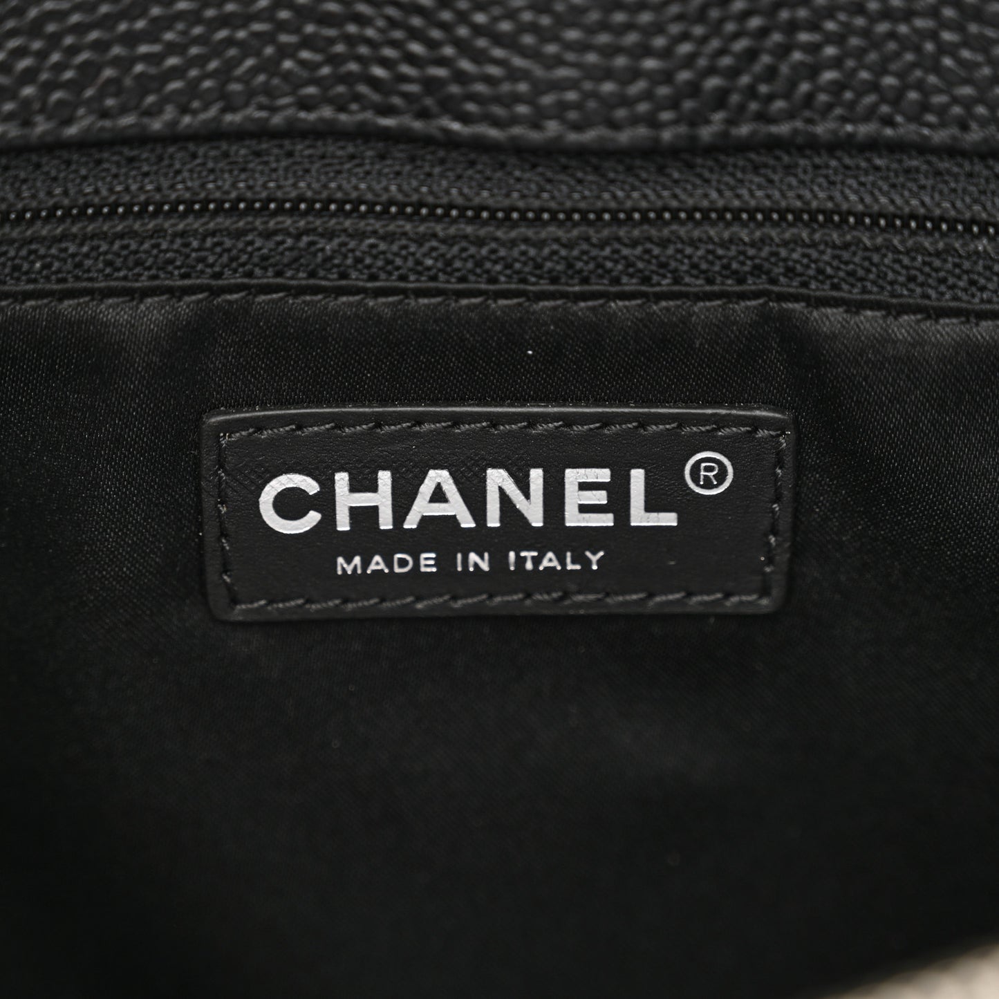Caviar Quilted Grand Shopping Tote GST Black