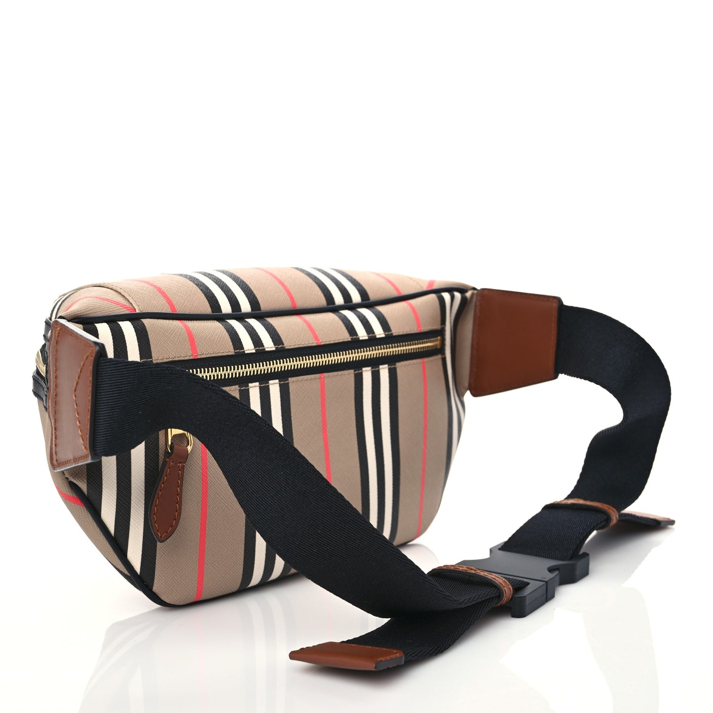E-Canvas Icon Stripe Sonny Bum Bag Archive Beige