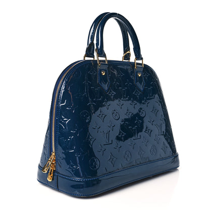 Louis Vuitton Vernis Alma PM Blue Infini 2 of 9