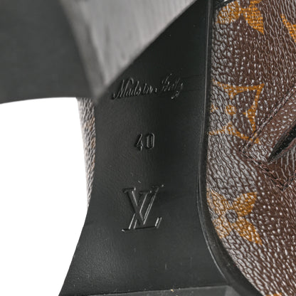 Louis Vuitton Patent Calfskin Monogram Star Trail Ankle Boots 40 Black 8 of 8