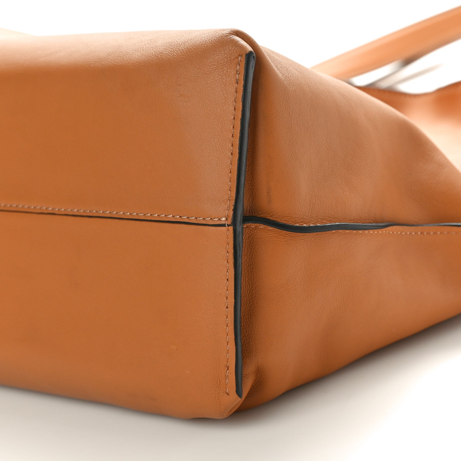 Loewe Nappa Calfskin Large Flamenco Knot Clutch Warm Desert 10 of 10