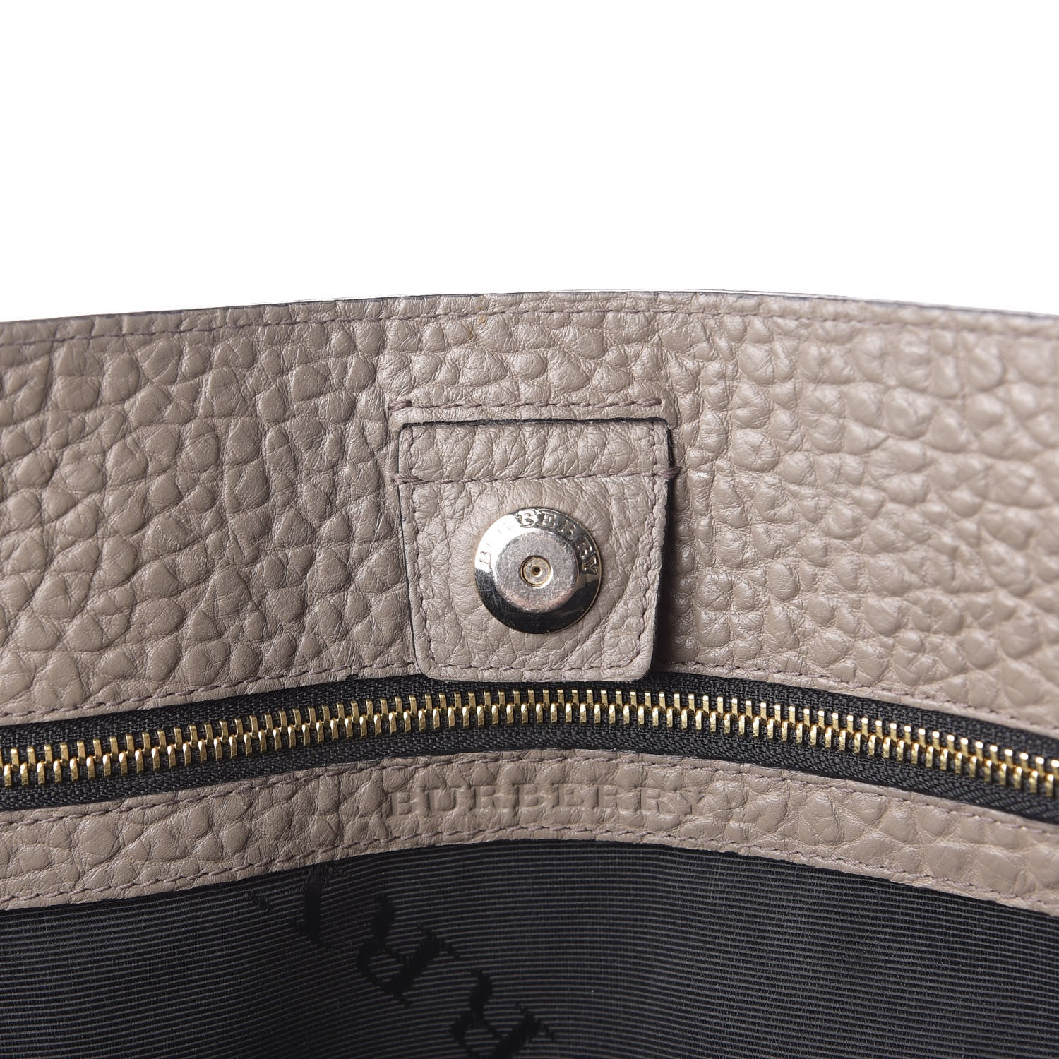 Burberry Heritage Grain Medium Woodbury Tote Pale Taupe 5 of 12