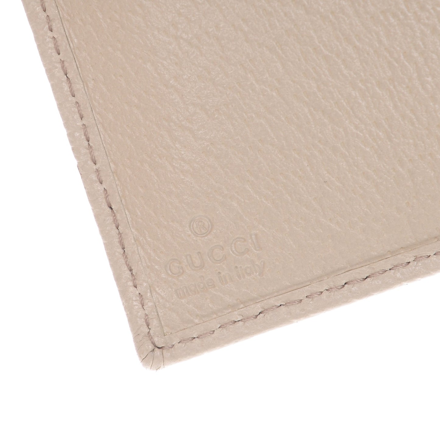 Monogram Metal Bar Continental Flap Wallet Off White