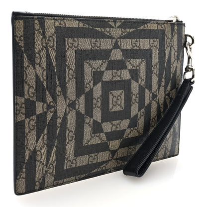 Gucci GG Supreme Monogram Caleido Wristlet Black 3 of 6
