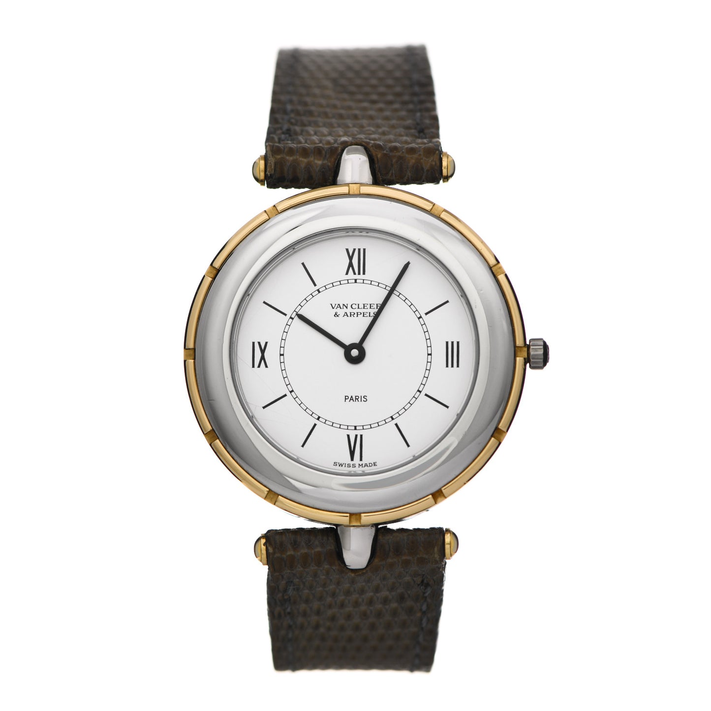 Stainless Steel 18K Yellow Gold Lizard 31mm La Collection Quartz Watch