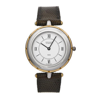 Van Cleef & Arpels Stainless Steel 18K Yellow Gold Lizard 31mm La Collection Quartz Watch 1 of 4