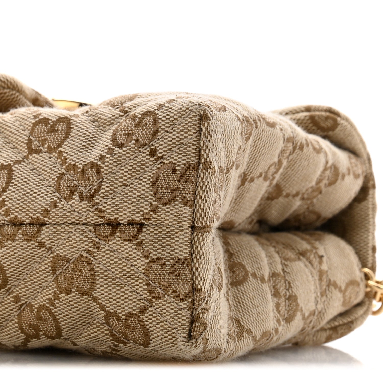Gucci Monogram Mini GG Marmont Shoulder Bag  Sand Brown 10 of 12