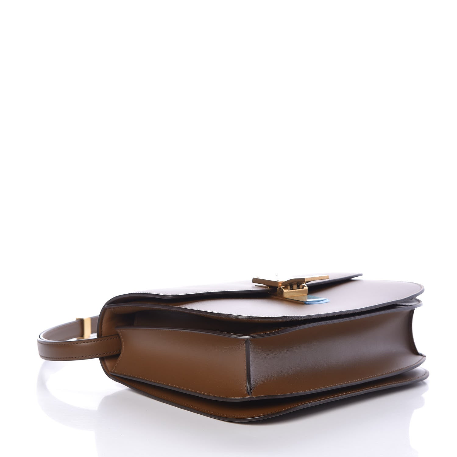 Celine Box Calfskin Medium Classic Box Flap Bag Camel 6 of 17