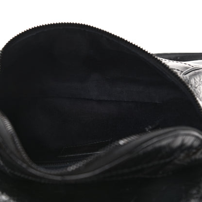 Saint Laurent Crinkled Calfskin Matelasse Monogram Niki Body Bag Black 5 of 9