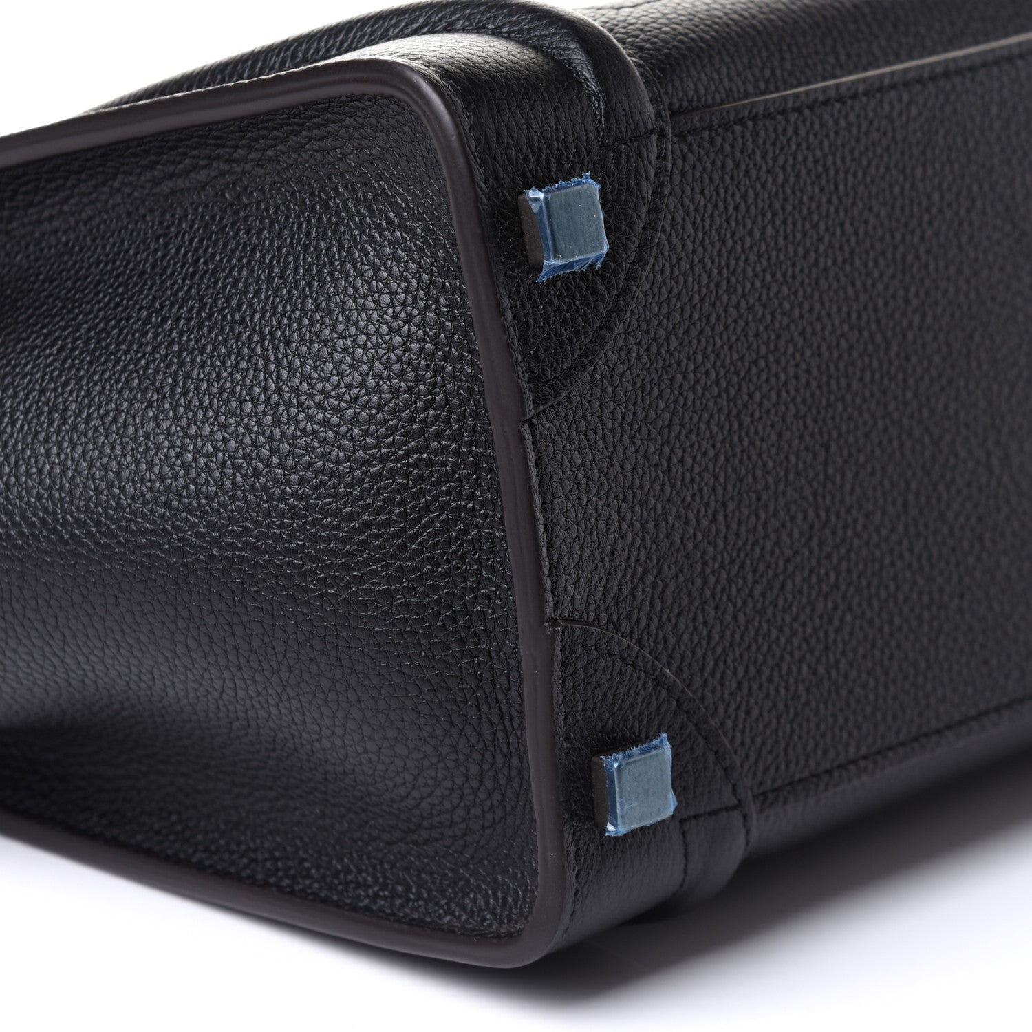 Celine Drummed Calfskin Micro Luggage Black 8 of 9