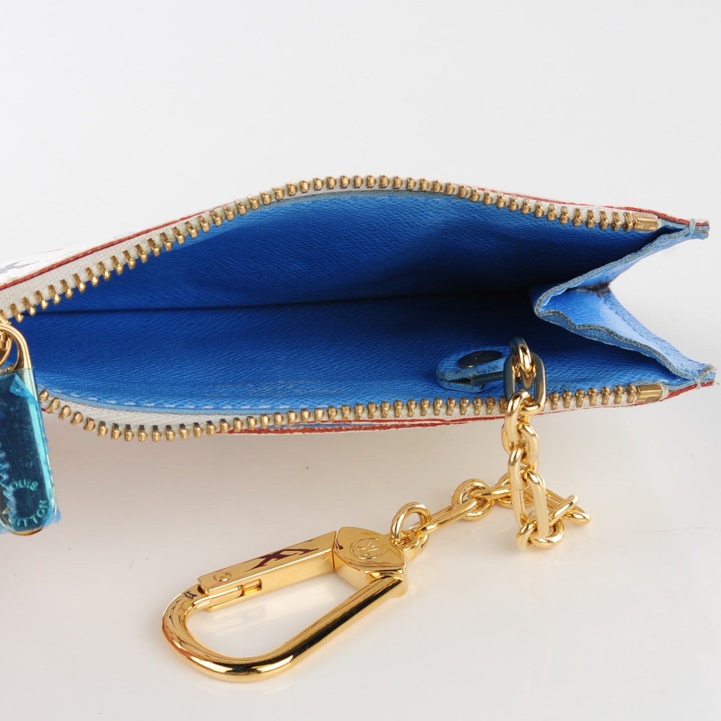 Monogram Multicolor Key Pouch White Anie