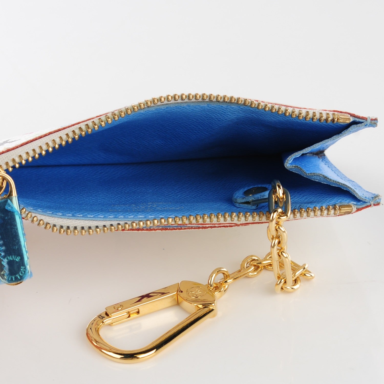 Louis Vuitton Monogram Multicolor Key Pouch White Anie 5 of 7