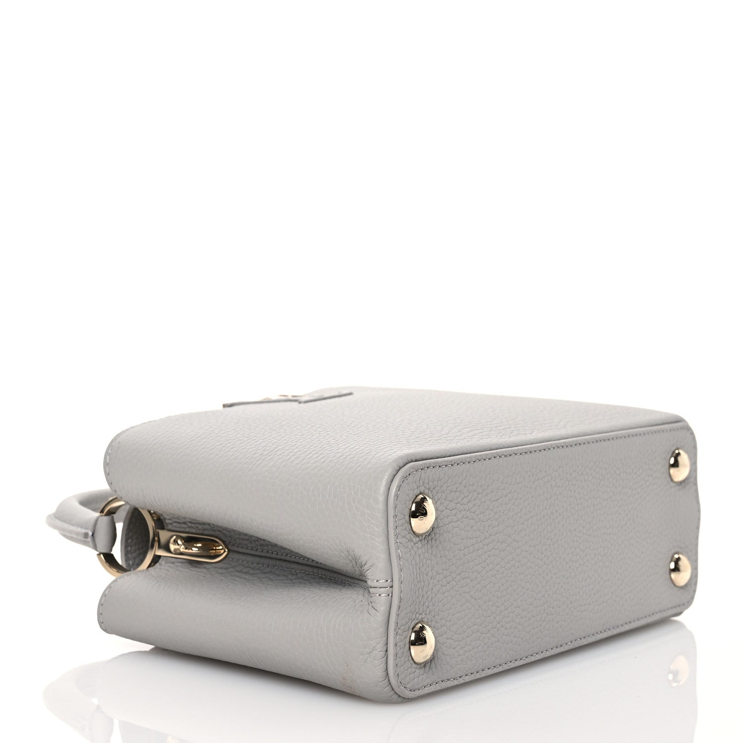 Louis Vuitton Taurillon Capucines BB Flint Grey 4 of 12