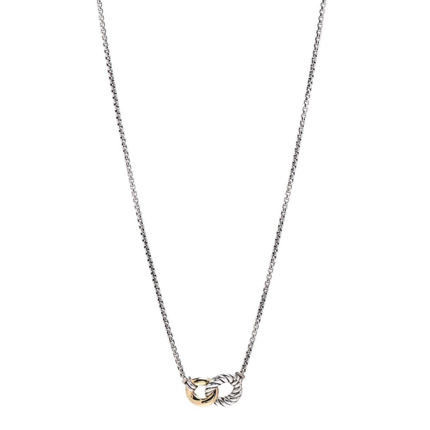 Sterling Silver 18K Yellow Gold Belmont Pendant Necklace