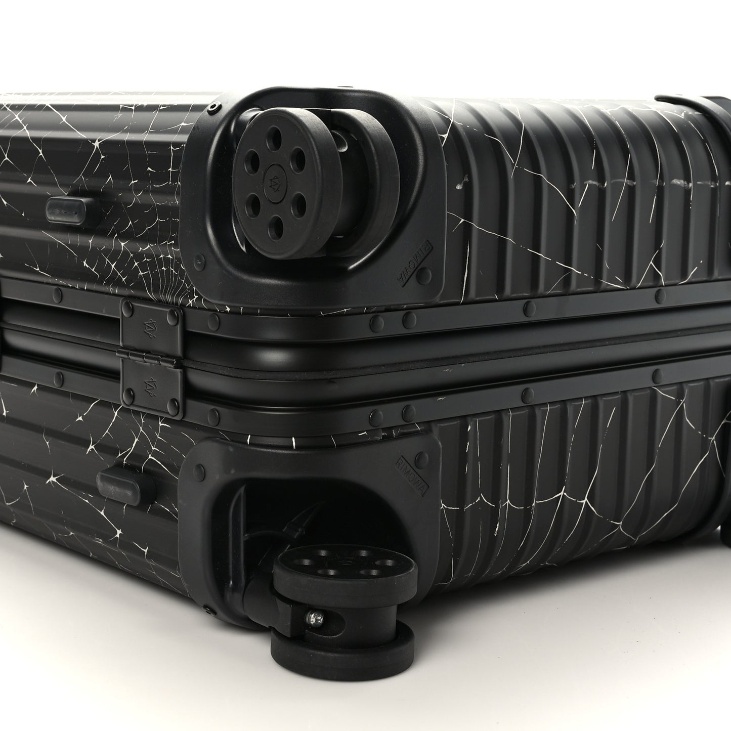 RIMOWA X SUPREME Aluminum Roll Away Carry On Luggage