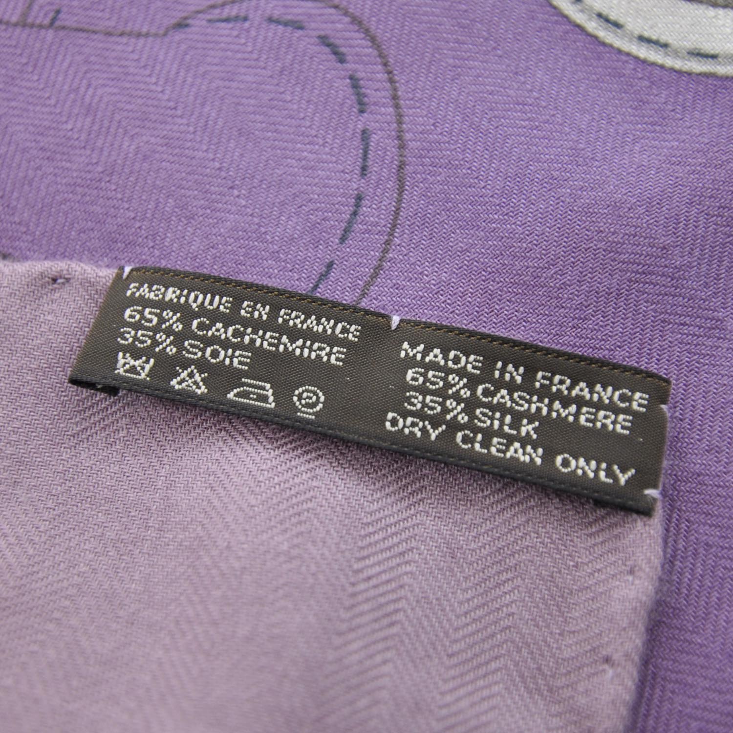 Hermes Cashmere Silk Camails Shawl 140 6 of 6