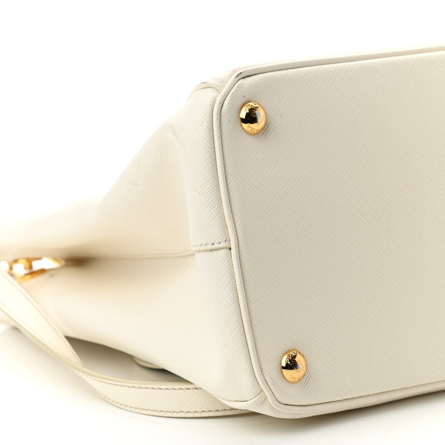 Saffiano Medium Galleria Double Zip Tote Talco