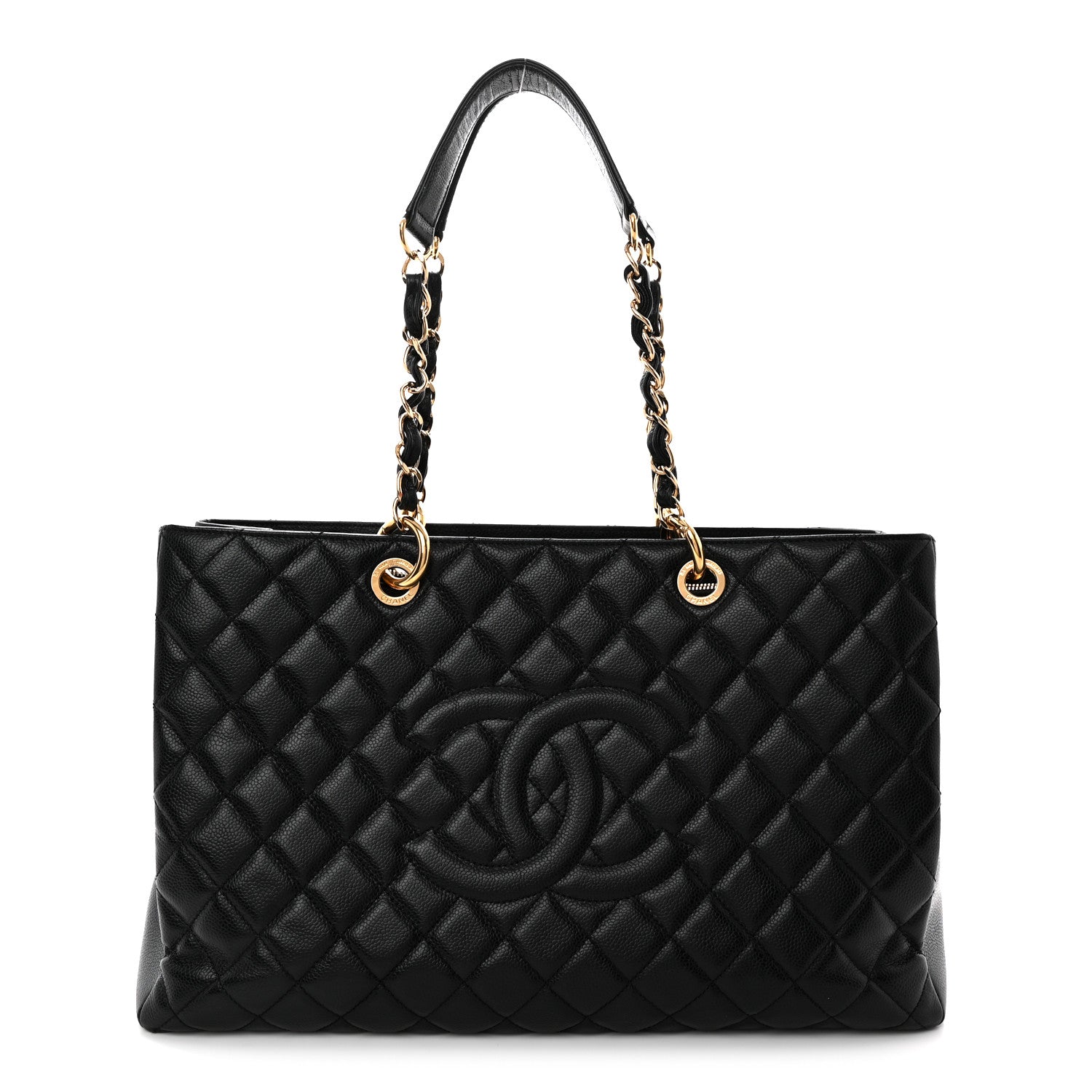 Chanel Caviar Quilted XL Grand Shopping Tote GST Black 1 of 10