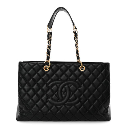 Chanel Caviar Quilted XL Grand Shopping Tote GST Black 1 of 10