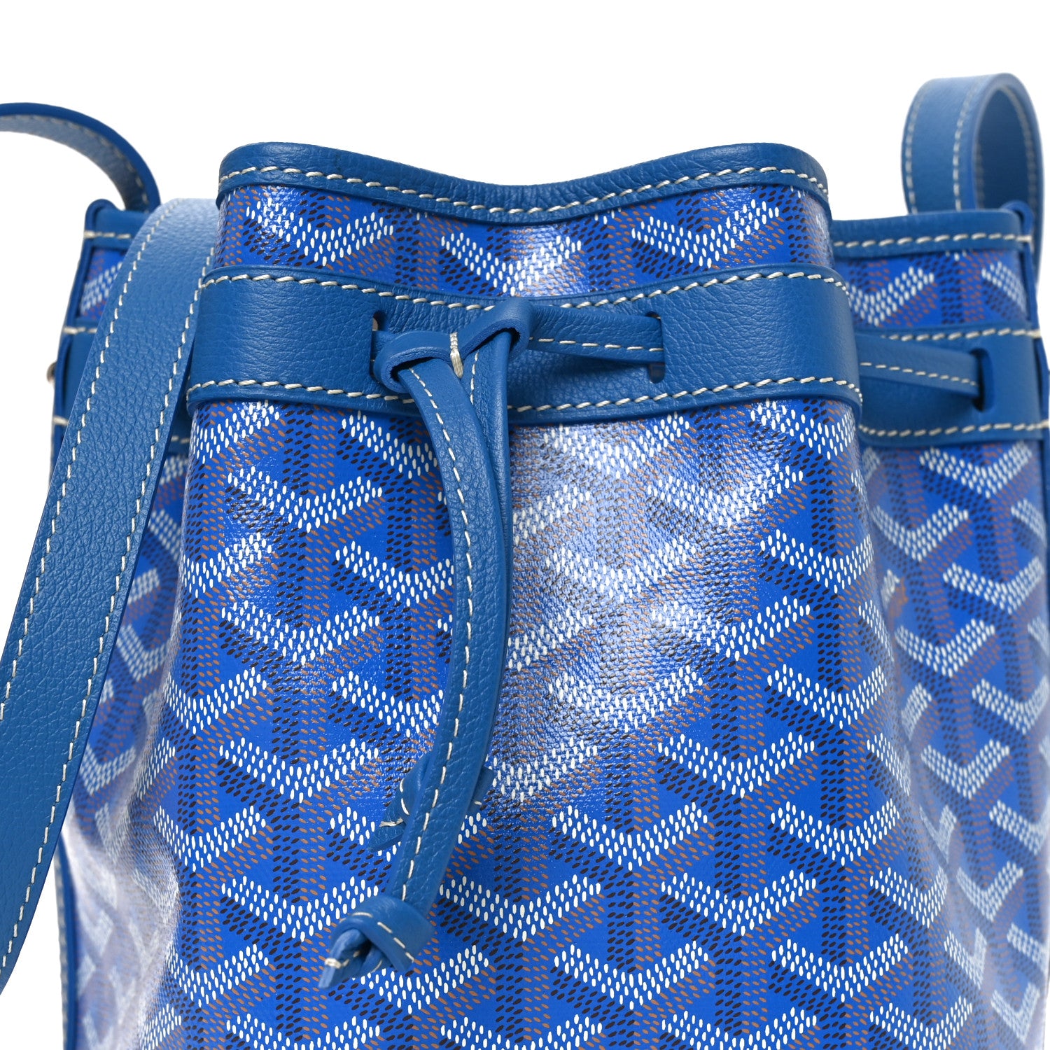 Goyard Goyardine Petit Flot Bucket Bag PM Sky Morning 7 of 9