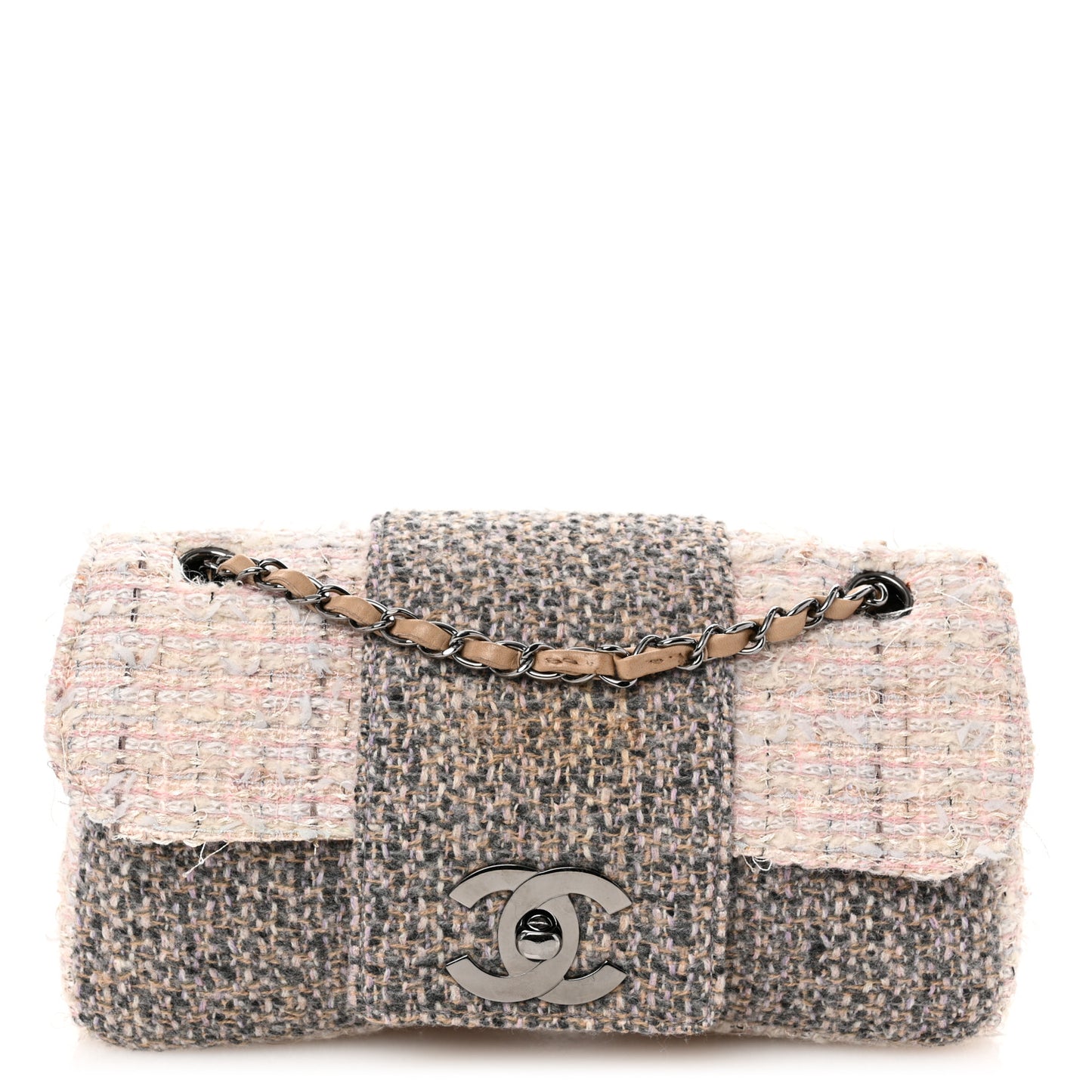 Tweed Medium Fantasy Flap Grey