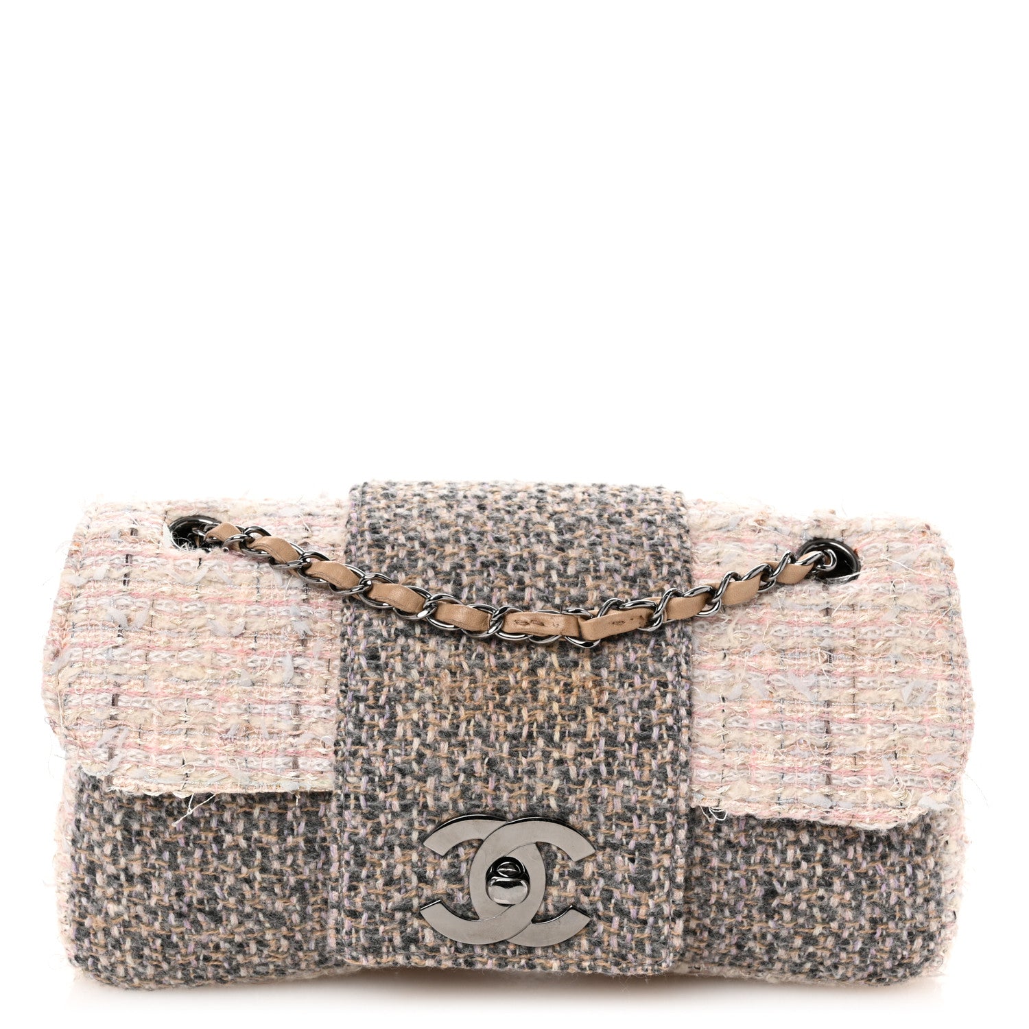 Chanel Tweed Medium Fantasy Flap Grey 1 of 12