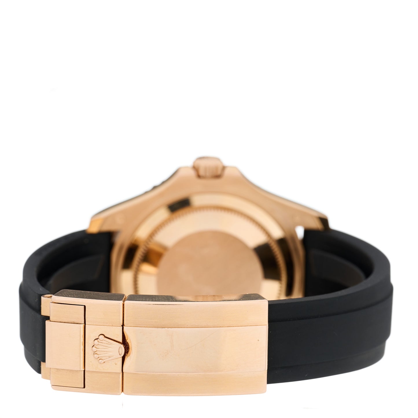 18K Everose Gold Oysterflex 37mm Yacht-Master Watch Black 268655
