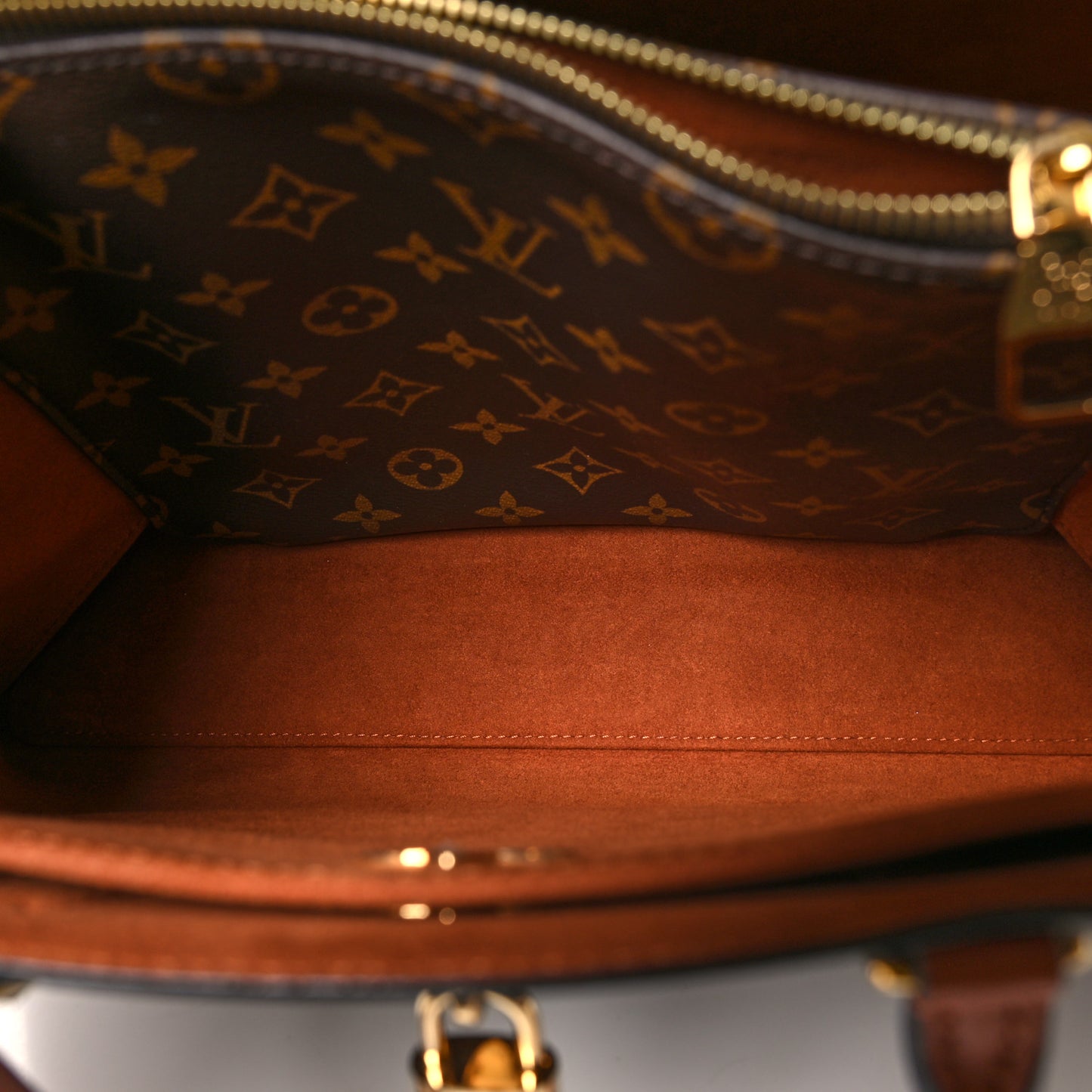Monogram Flower Tote Caramel