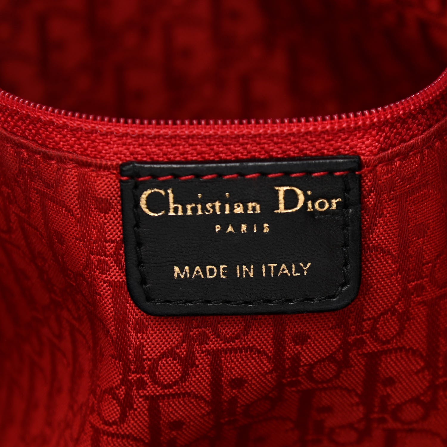 Christian Dior Lambskin Cannage Drawstring Bag Black 6 of 17